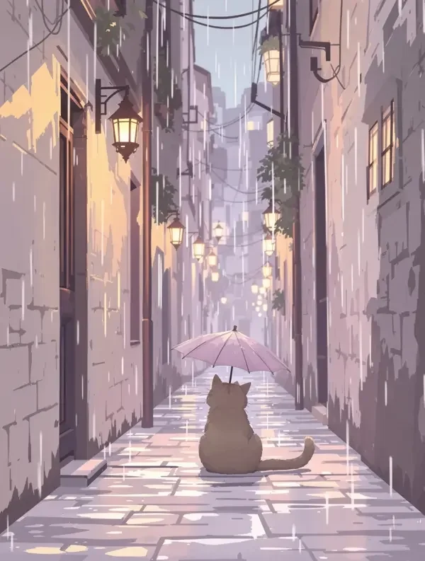 雨巷的猫