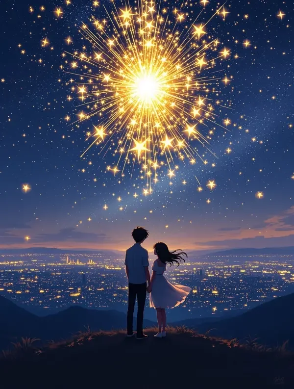 流星坠落时